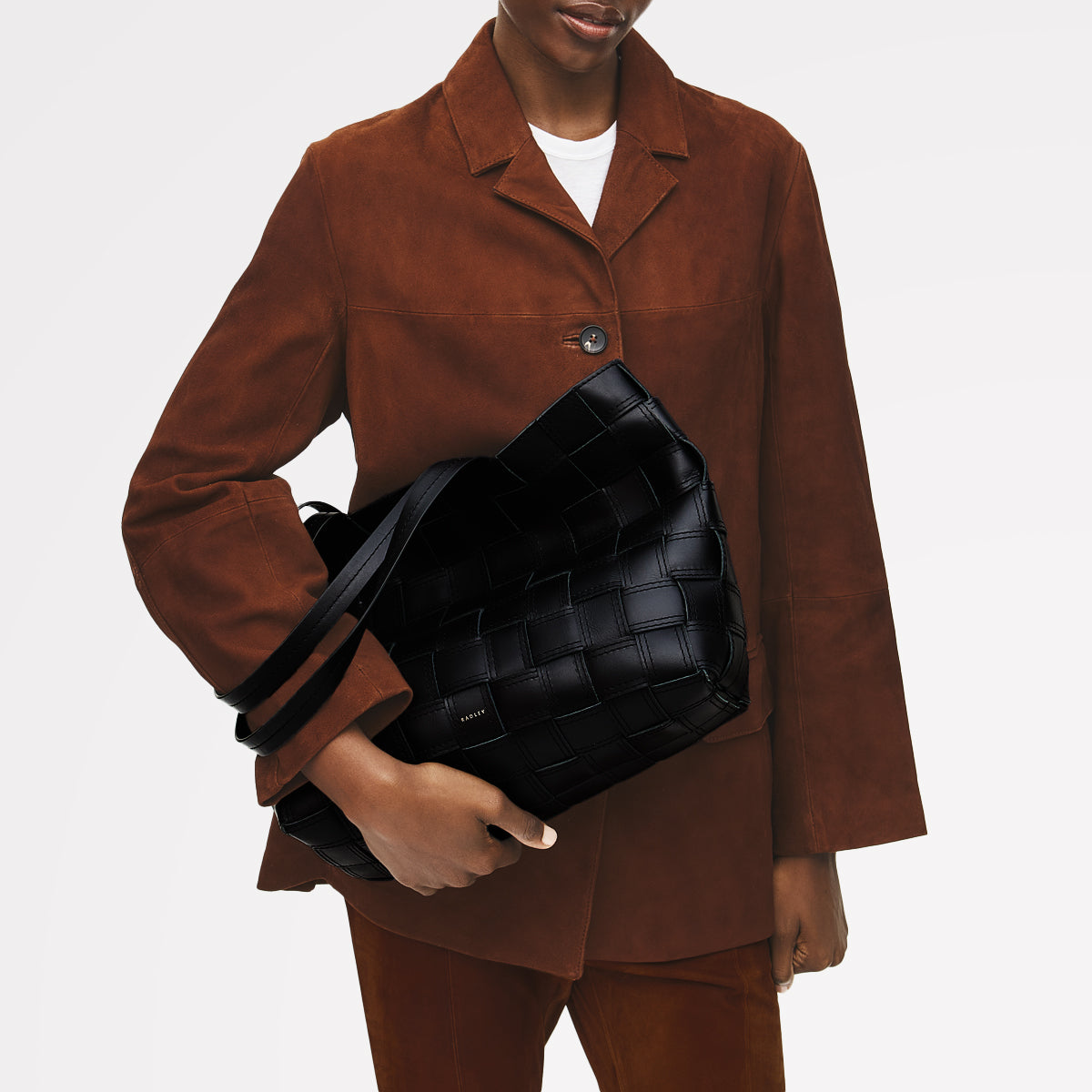 The Abbey Large Open Top Tote Black - 113091