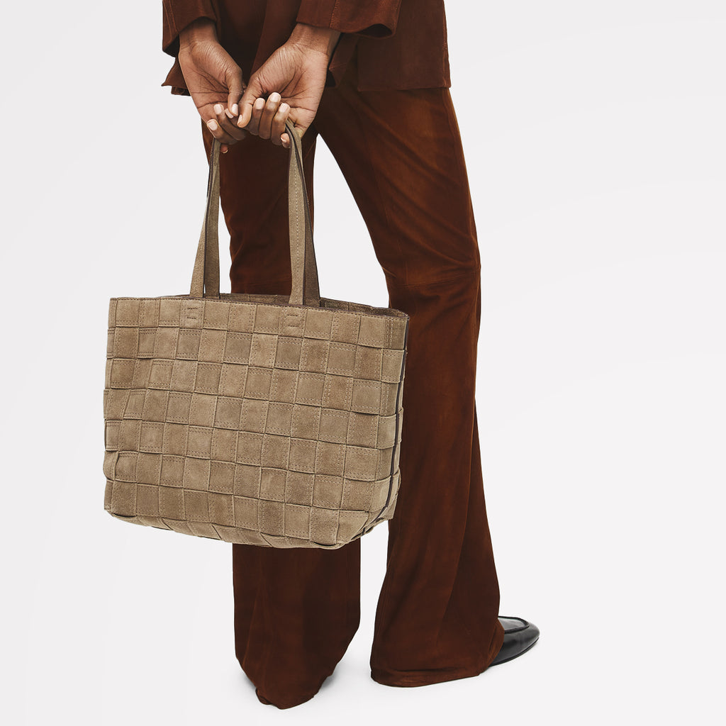 THE ABBEY LARGE OPEN TOP TOTE COFFEE - 113092