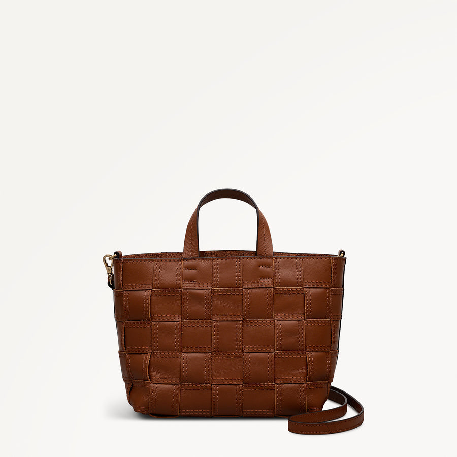 The Abbey Small Open Top Grab Cognac - 113095