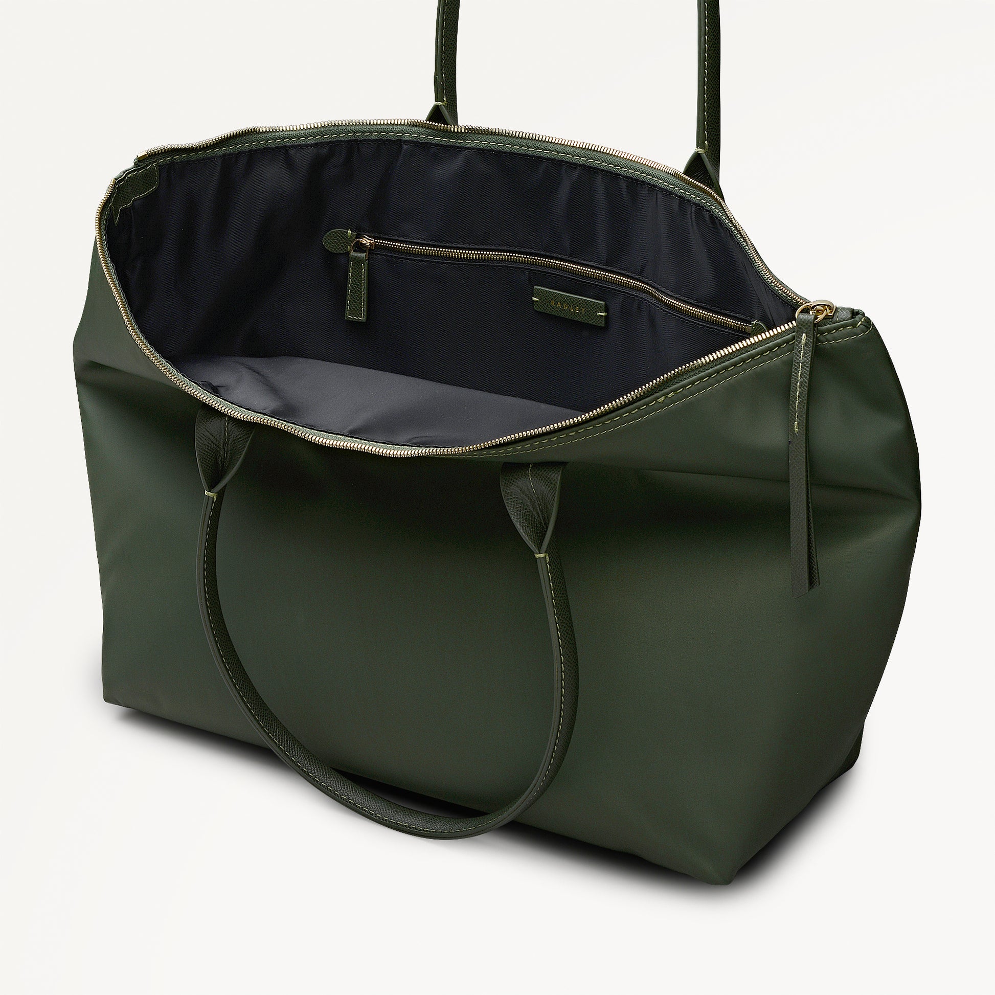 The Townley LARGE ZIPTOP TOTE FERN - 113099