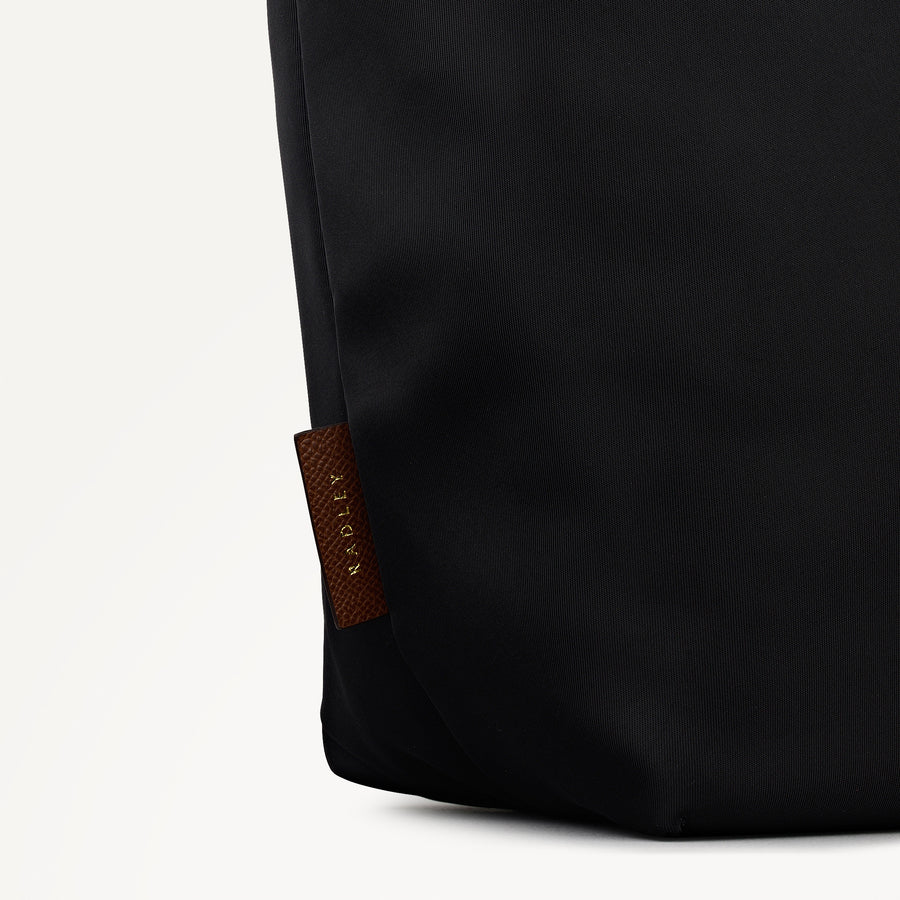 THE TOWNLEY LARGE ZIPTOP TOTE BLACK - 113103