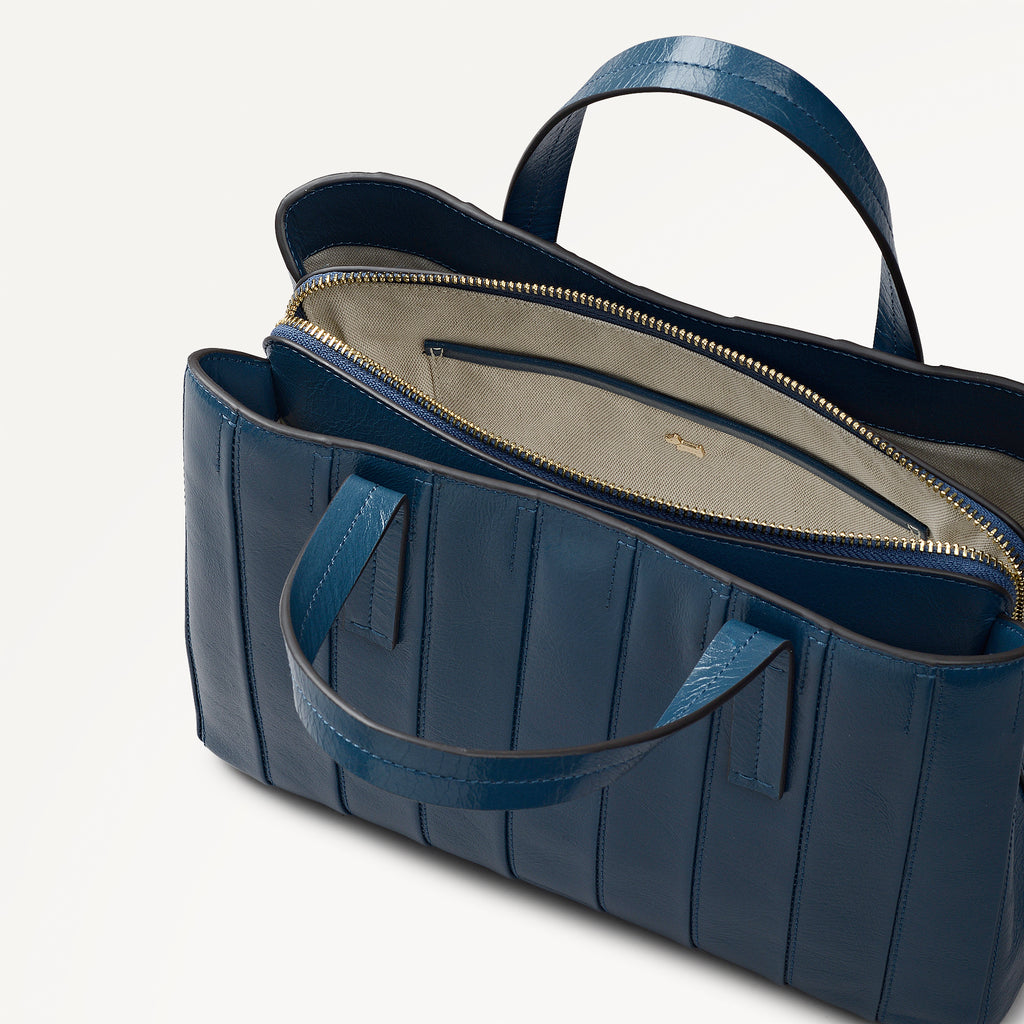 Dukes Place - Stripe Medium Ziptop Grab Utility - 113109