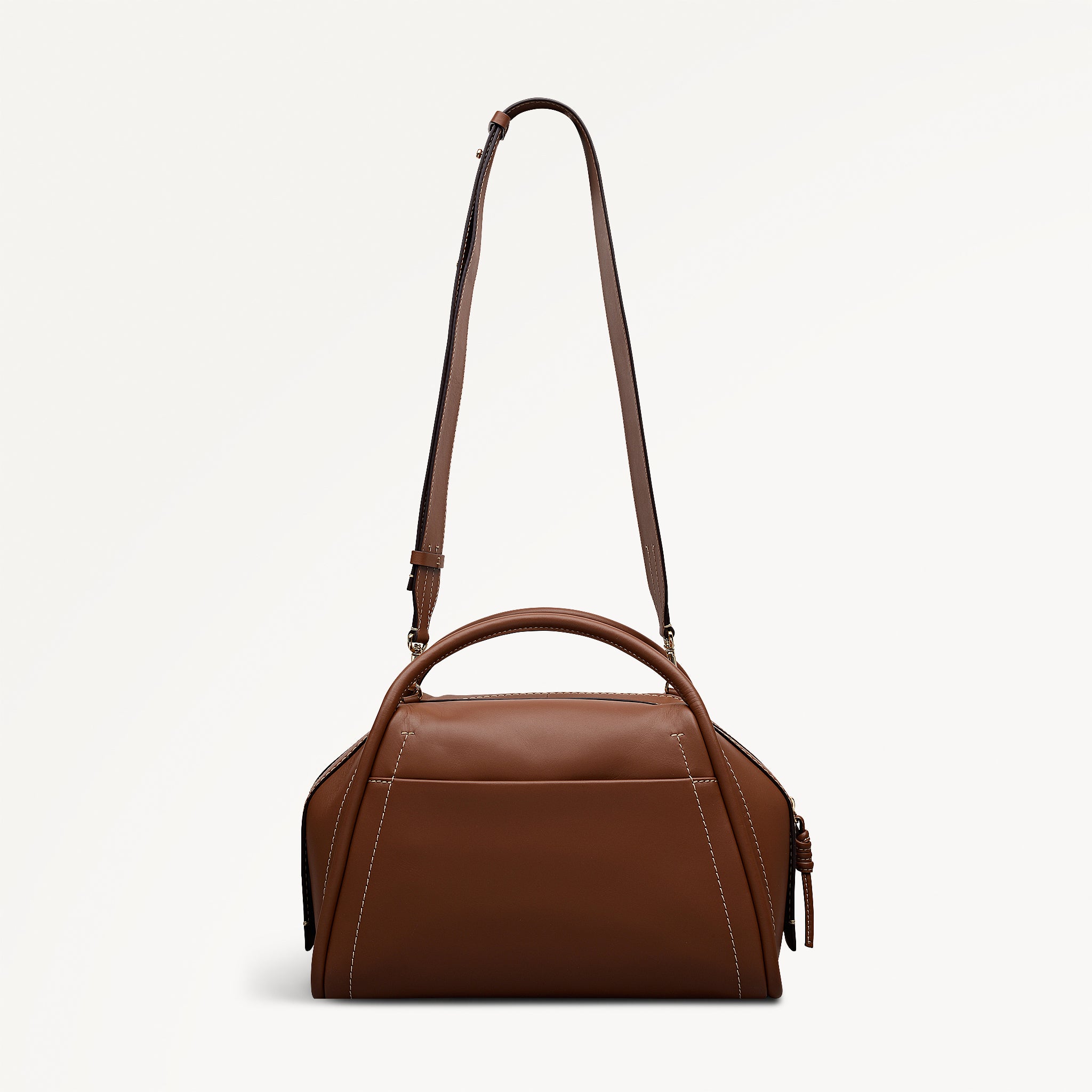 The Golborne Medium Ziptop Grab Cognac - 113116