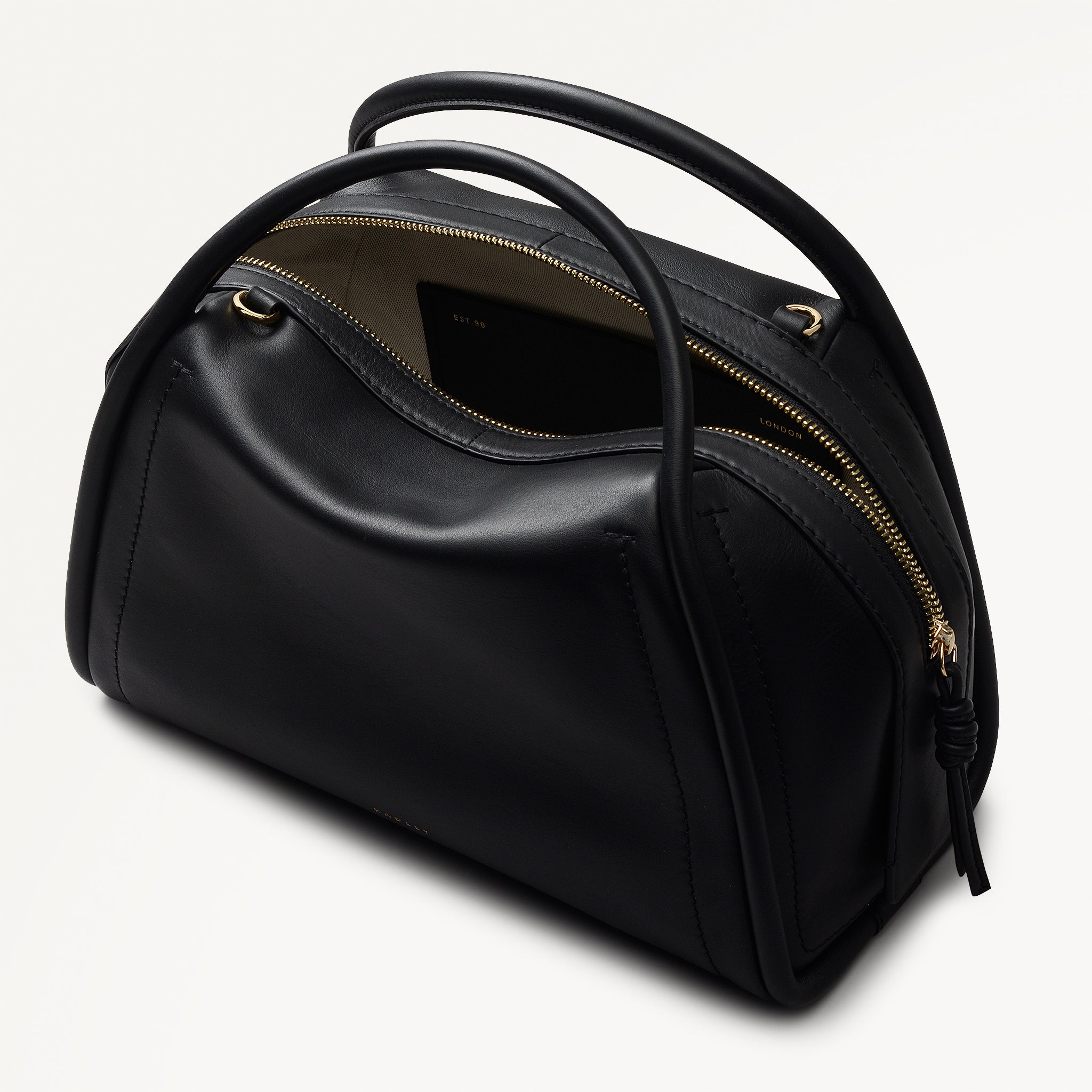 The Golborne Medium Ziptop Grab Black - 113117