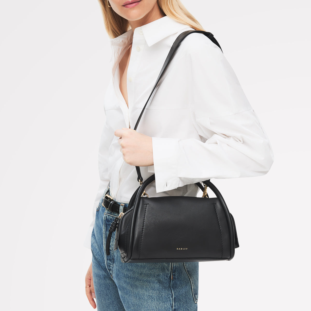 The Golborne Small Ziptop Grab Black - 113118