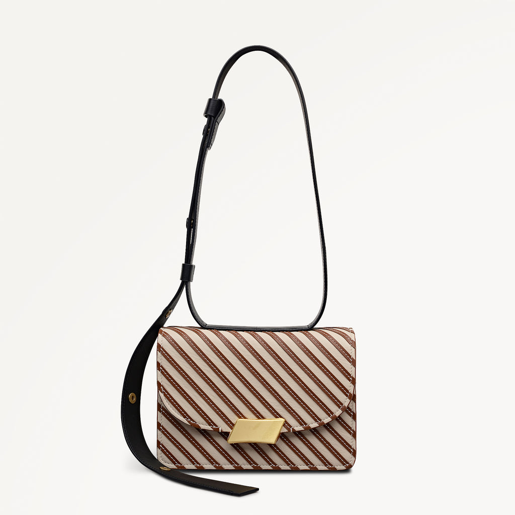 The Belsize Small Flapover Cross Body Salt - 113121