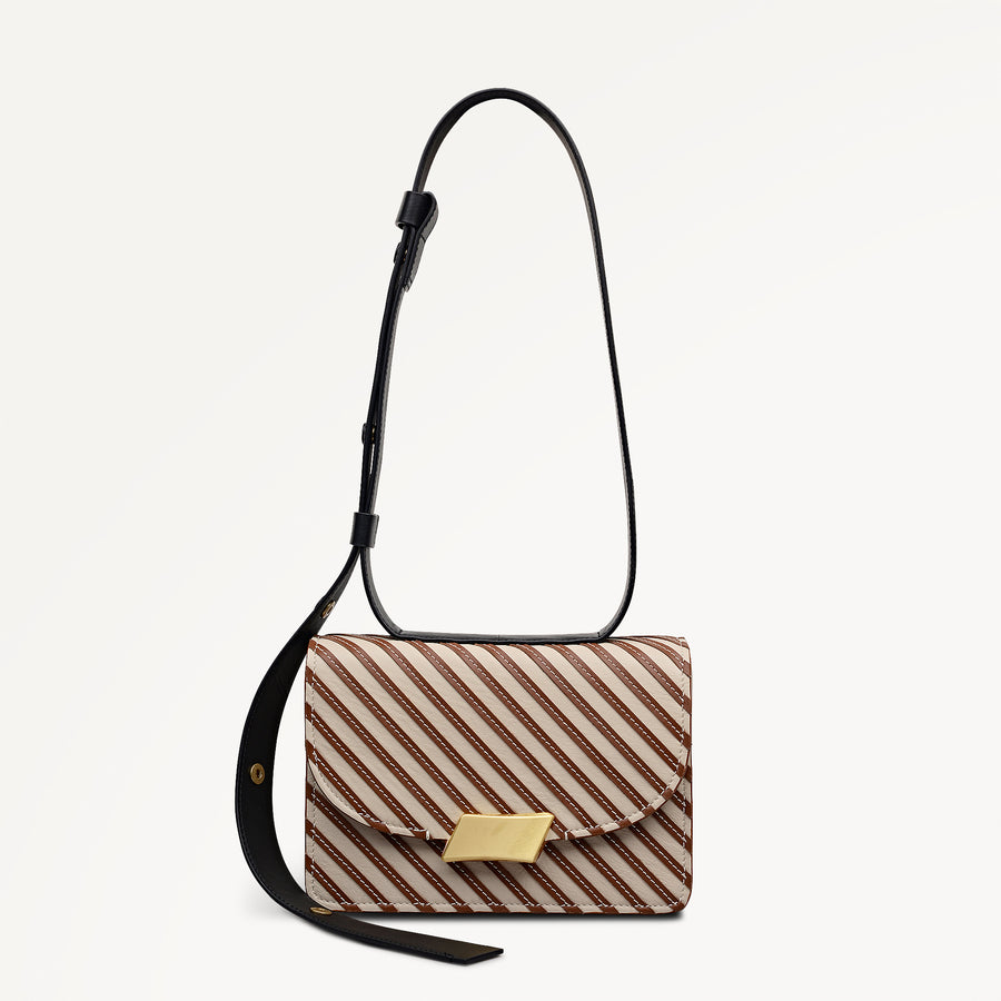 The Belsize Small Flapover Cross Body Salt - 113121