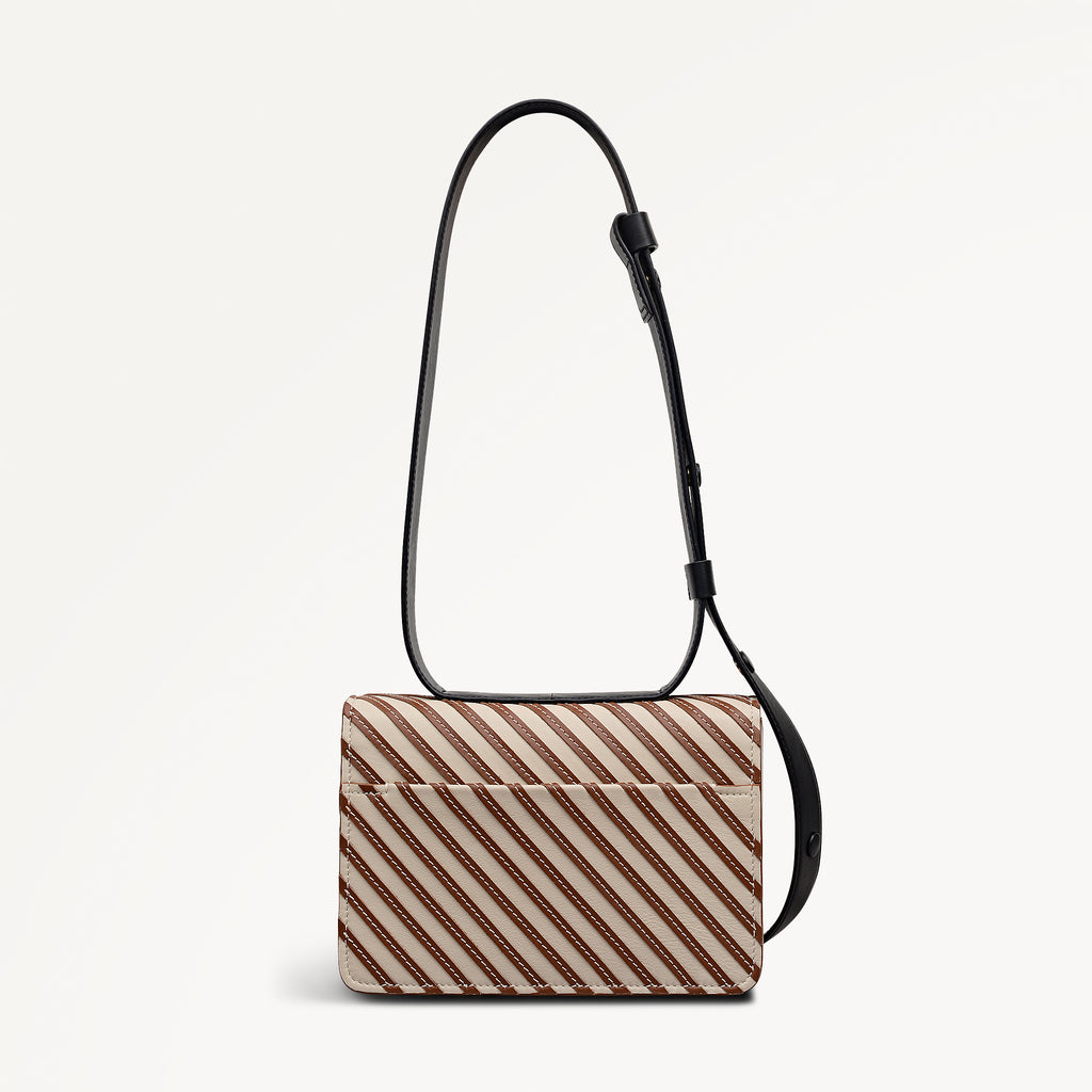 The Belsize Small Flapover Cross Body Salt - 113121