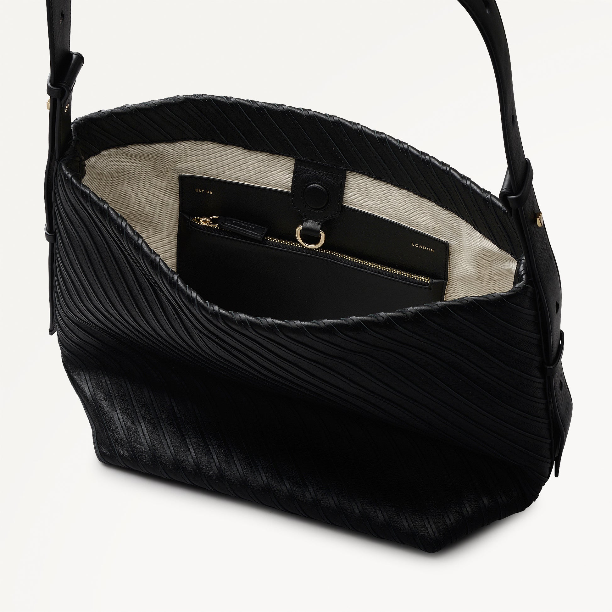 The Luxborough Medium Open Top Shoulder Black - 113123