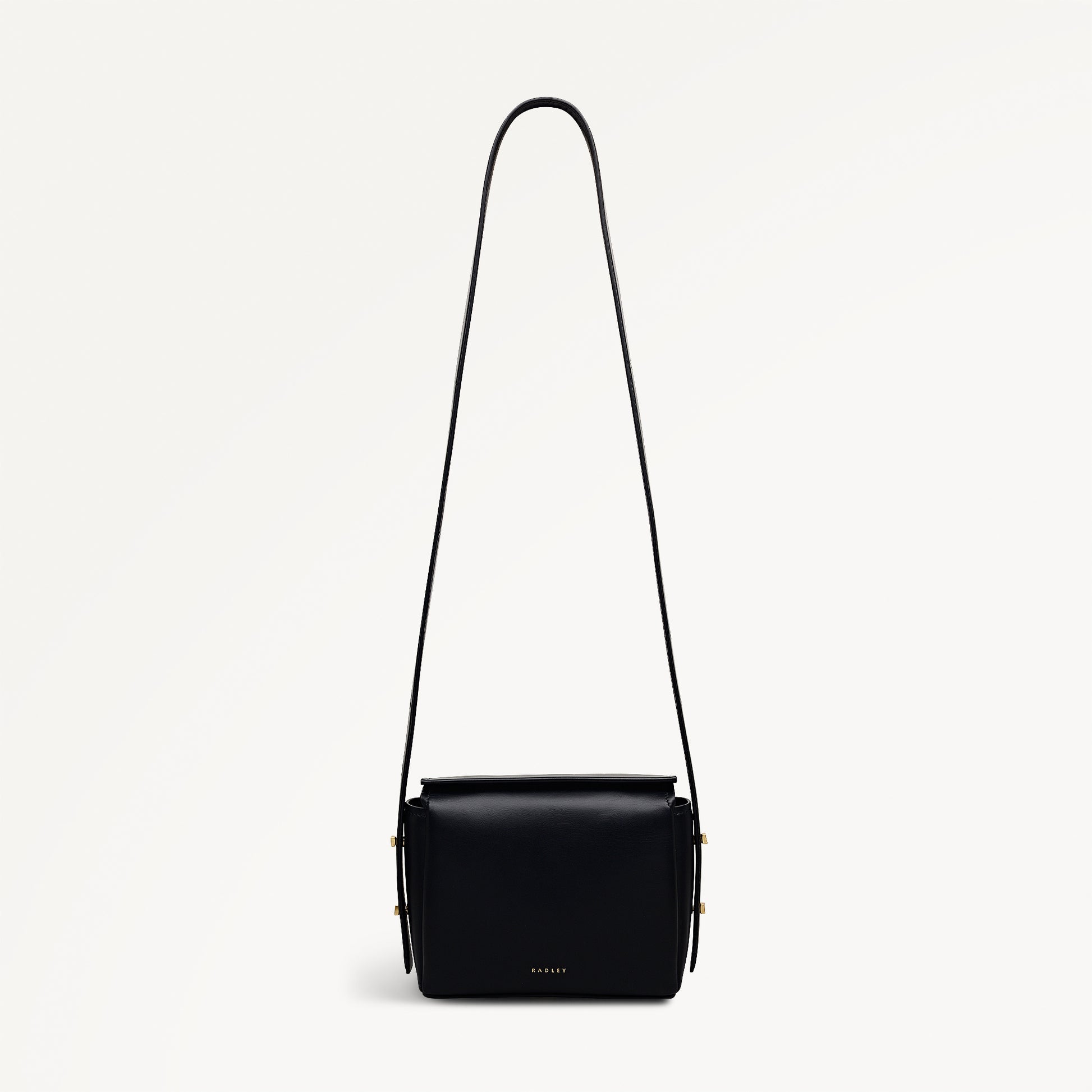 The Selina Small Flapover Cross Body Black - 113125