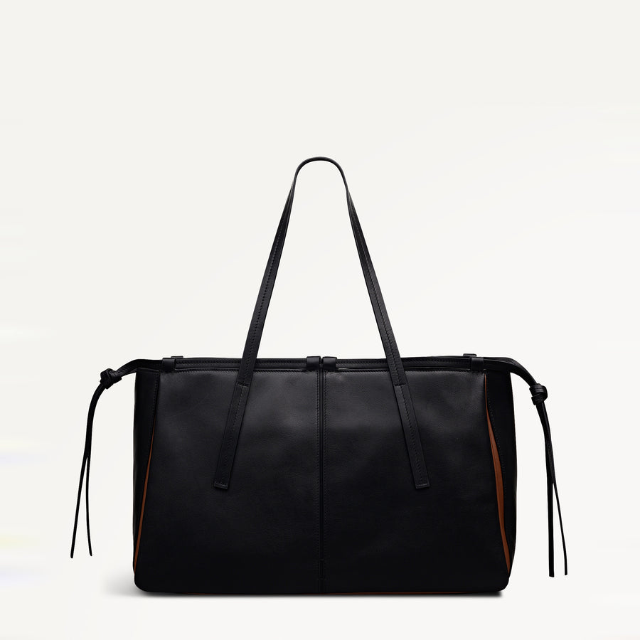 The Connaught Large Open Top Shoulder Black - 113129