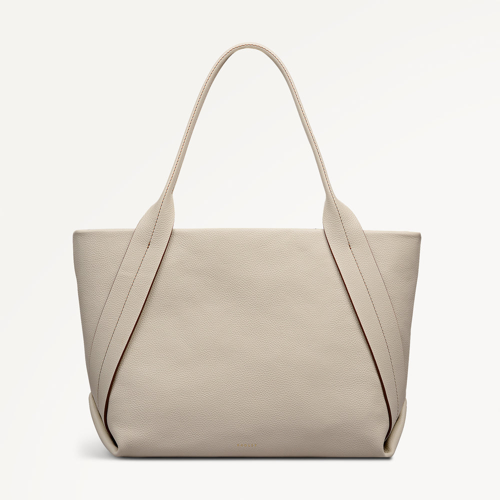 The Evie Large Ziptop Shoulder Salt - 113131