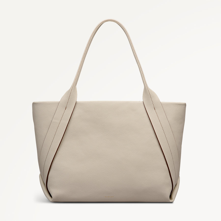 The Evie Large Ziptop Shoulder Salt - 113131