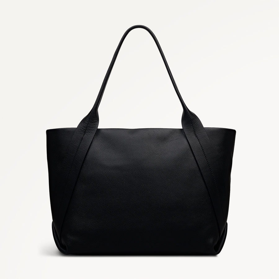 The Evie Large Ziptop Shoulder Black - 113132