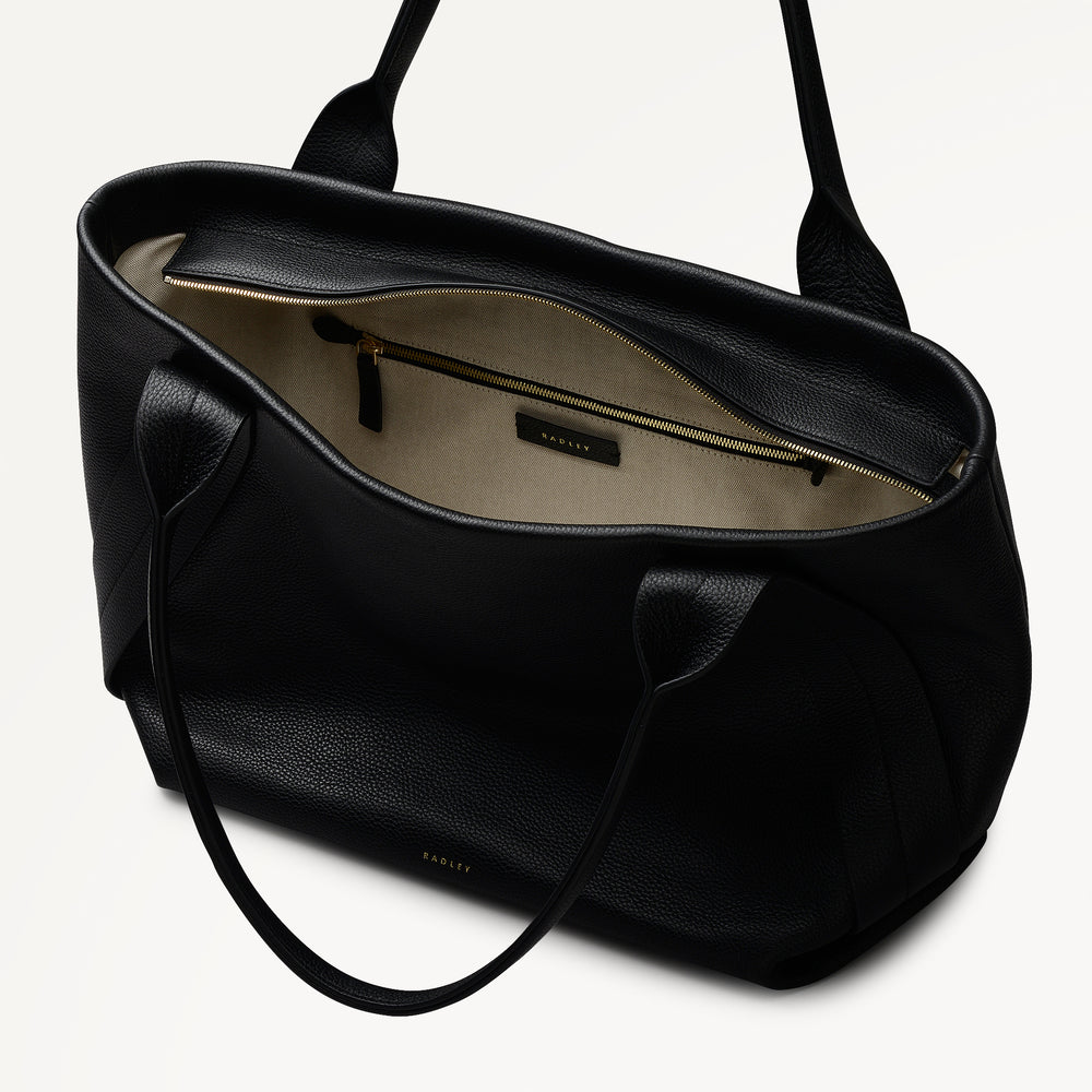 The Evie Large Ziptop Shoulder Black - 113132