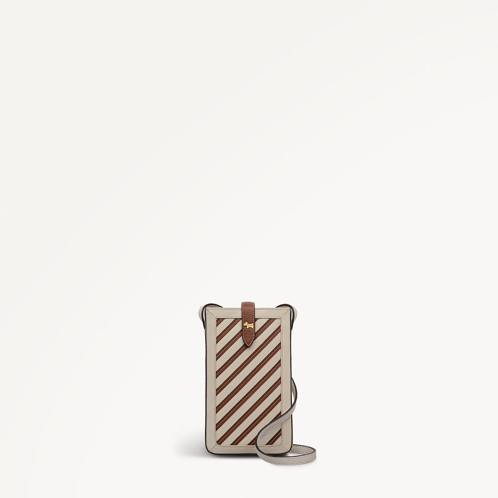 Willis Street - Stripe Medium  Phone Crossbody Salt