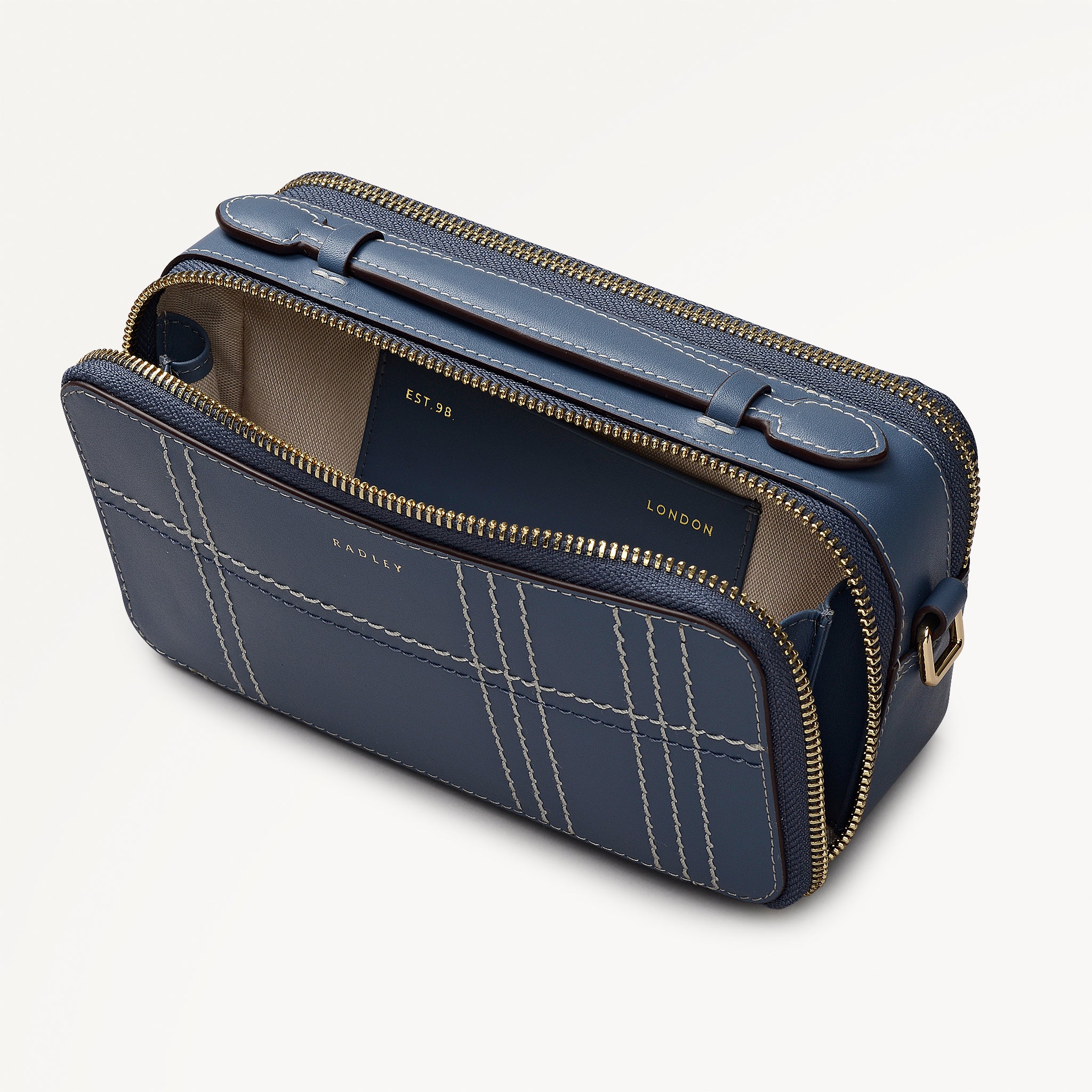 Calvert Way - Check Micro Phone Cross Body Utility - 113135