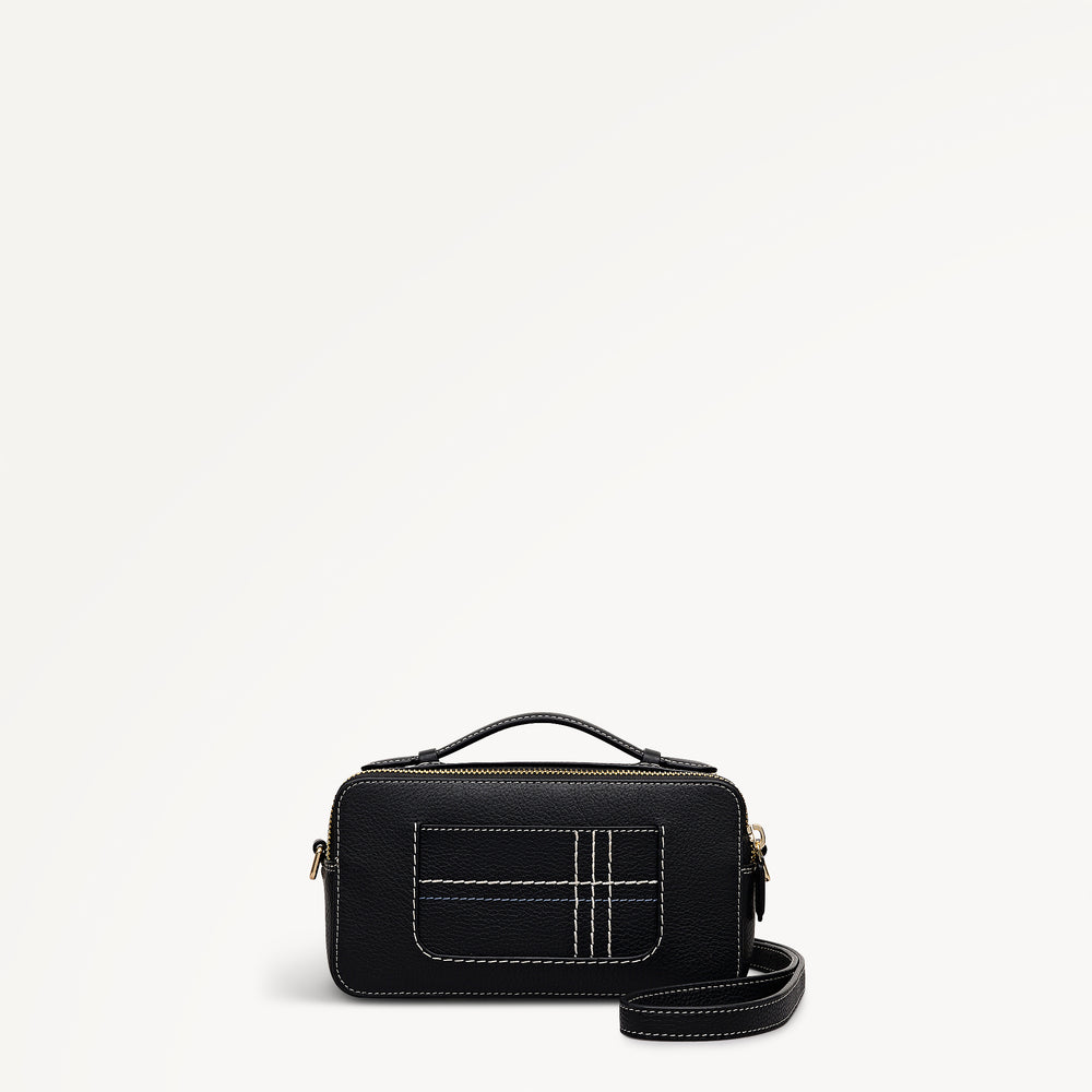 Calvert Way - Check Micro Phone Cross Body Black - 113136