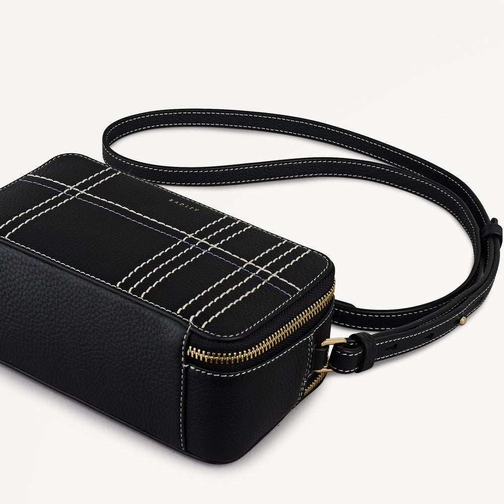 Calvert Way - Check Micro Phone Cross Body Black - 113136