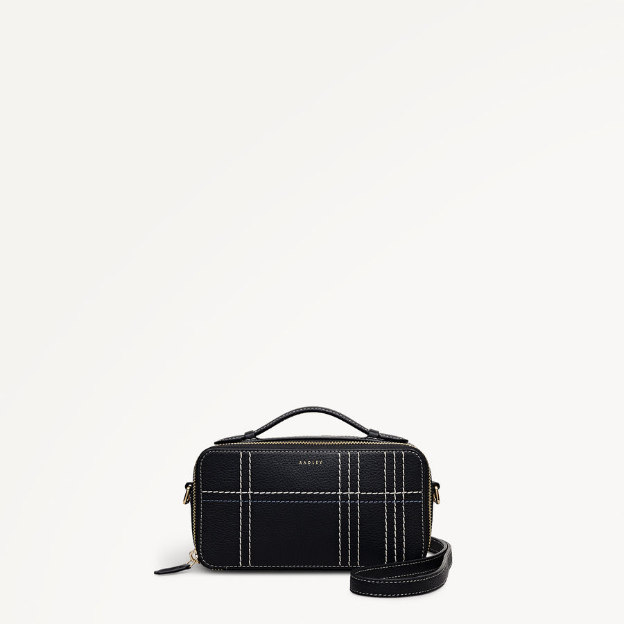 Calvert Way - Check Micro Phone Cross Body Black - 113136