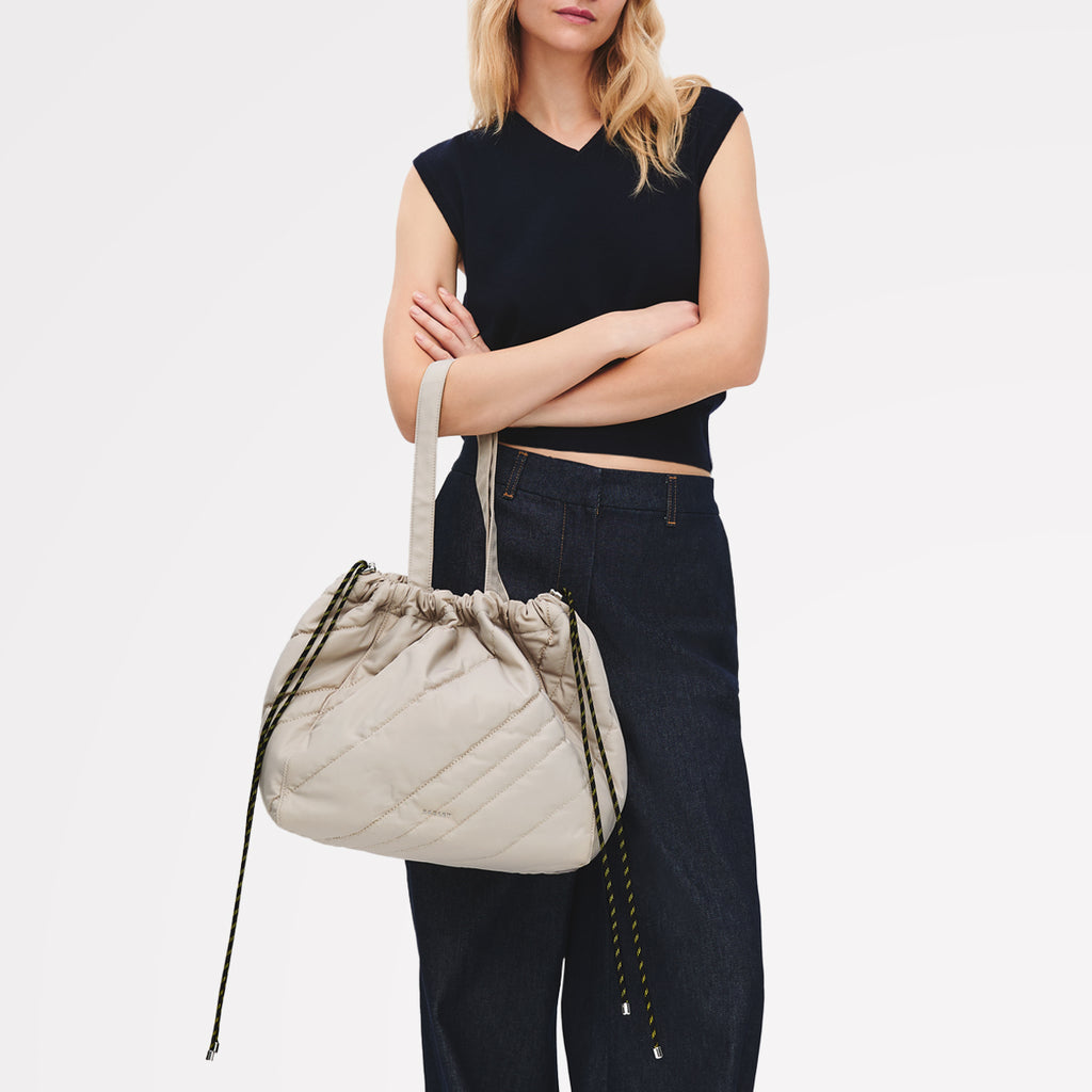 Eden Row - Quilt Large Open Top Tote Feather Gray - 113137