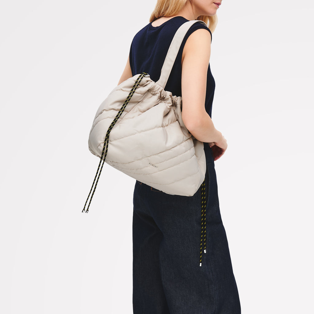 Eden Row - Quilt Large Open Top Tote Feather Gray - 113137