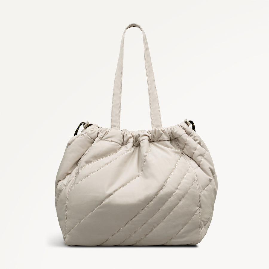 Eden Row - Quilt Large Open Top Tote Feather Gray - 113137