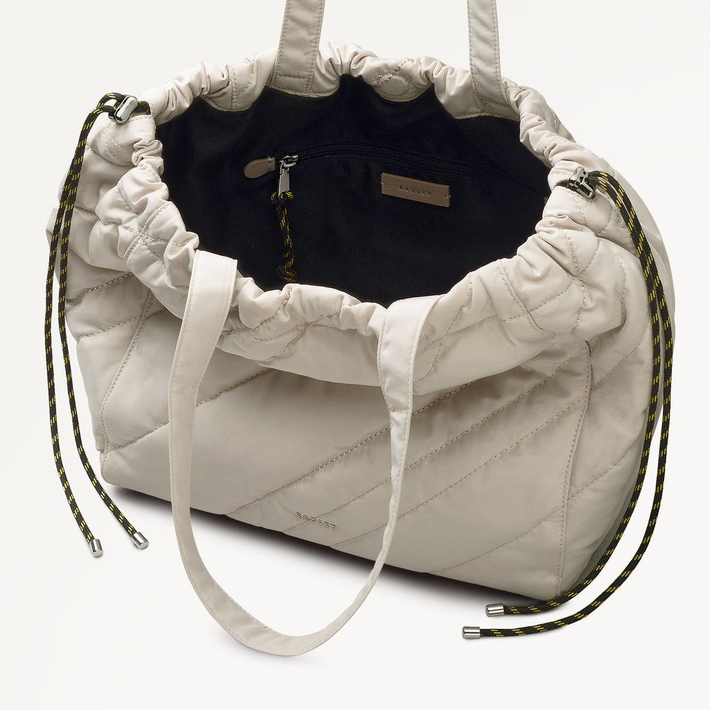 Eden Row - Quilt Large Open Top Tote Feather Gray - 113137