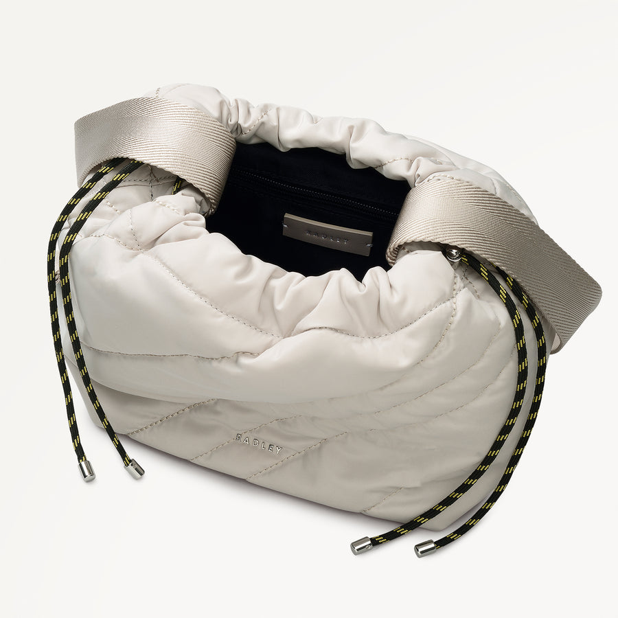 Eden Row - Quilt Small Open Top Shoulder Feather Gray - 113139