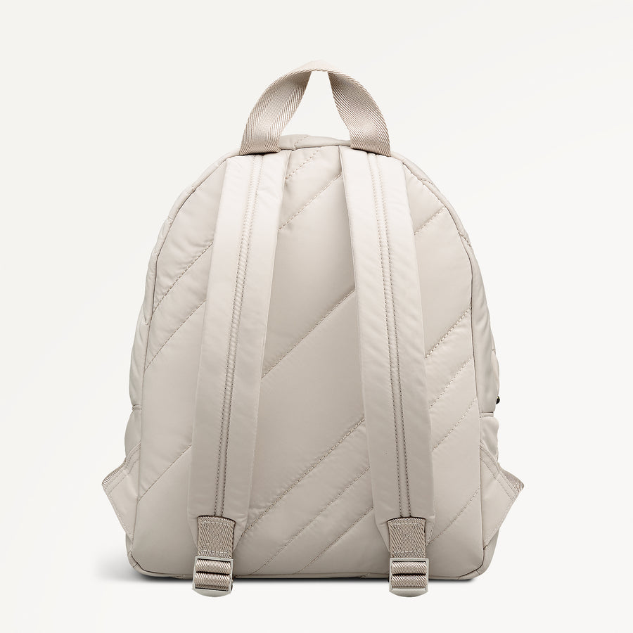 Eden Row - Quilt Medium Ziptop Backpack Feather Gray - 113140