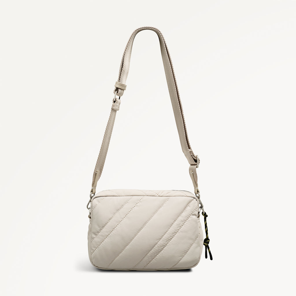 Eden Row - Quilt Small Ziptop Cross Body Feather Gray - 113141