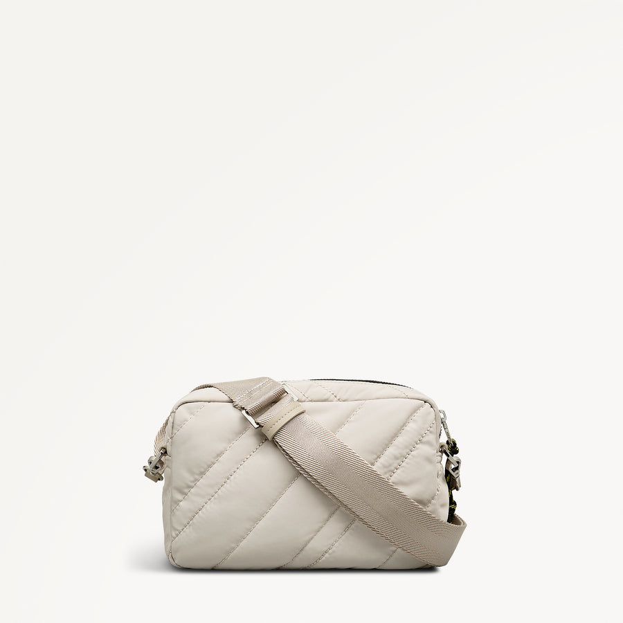 Eden Row - Quilt Small Ziptop Cross Body Feather Gray - 113141