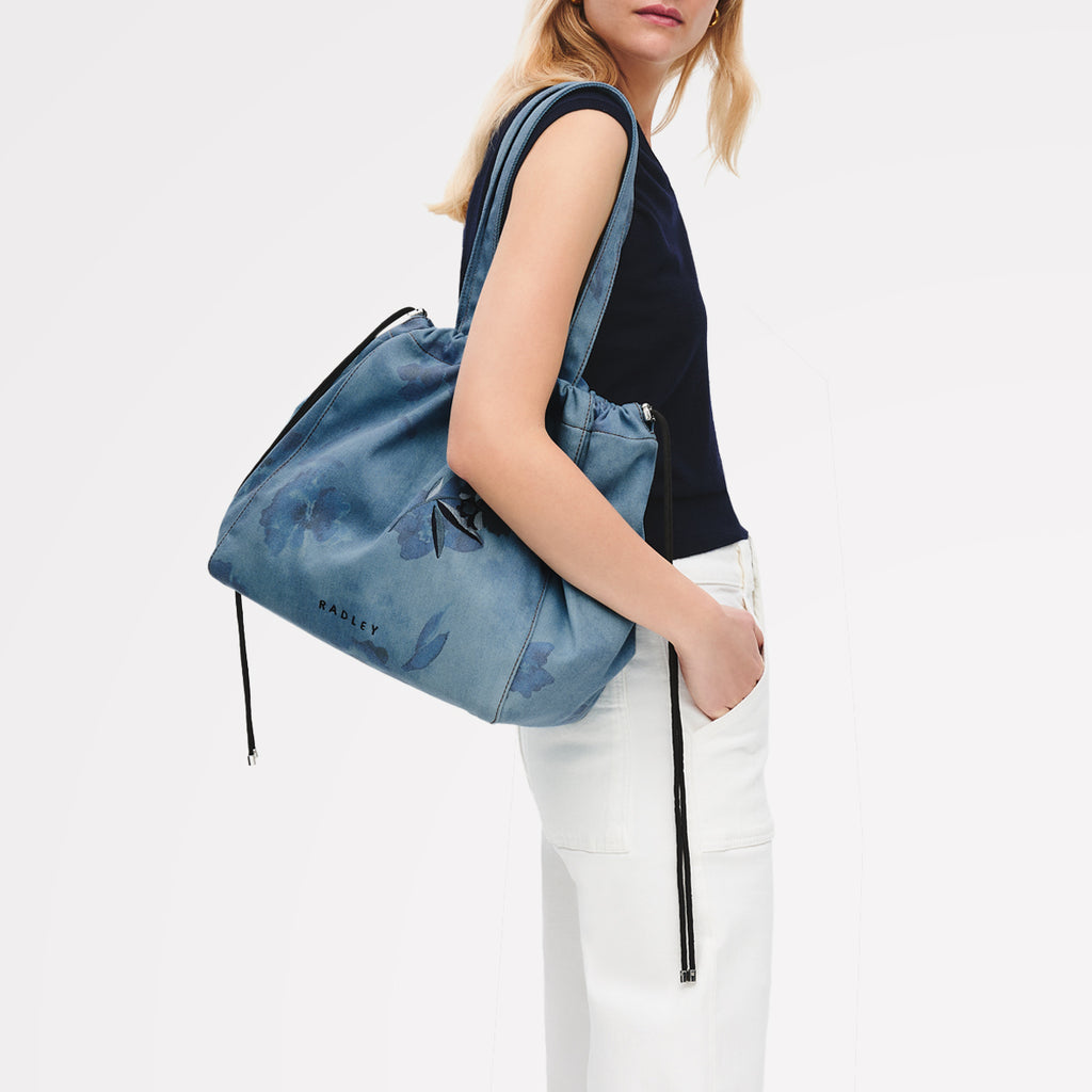 Eden Row - Denim Large Open Top Tote Denim - 113142