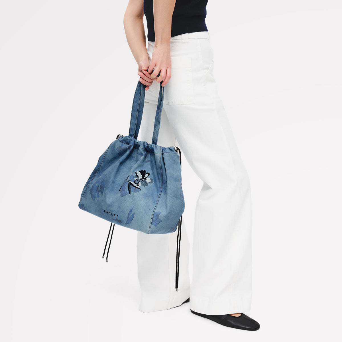 Eden Row - Denim Large Open Top Tote Denim - 113142