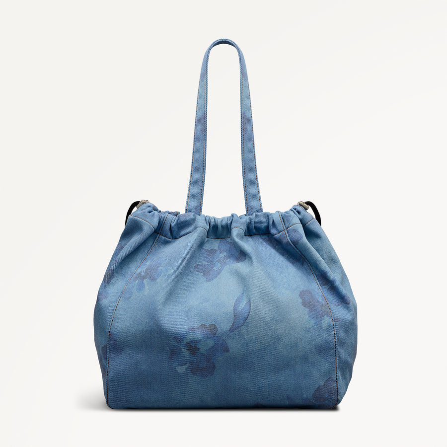 Eden Row - Denim Large Open Top Tote Denim - 113142