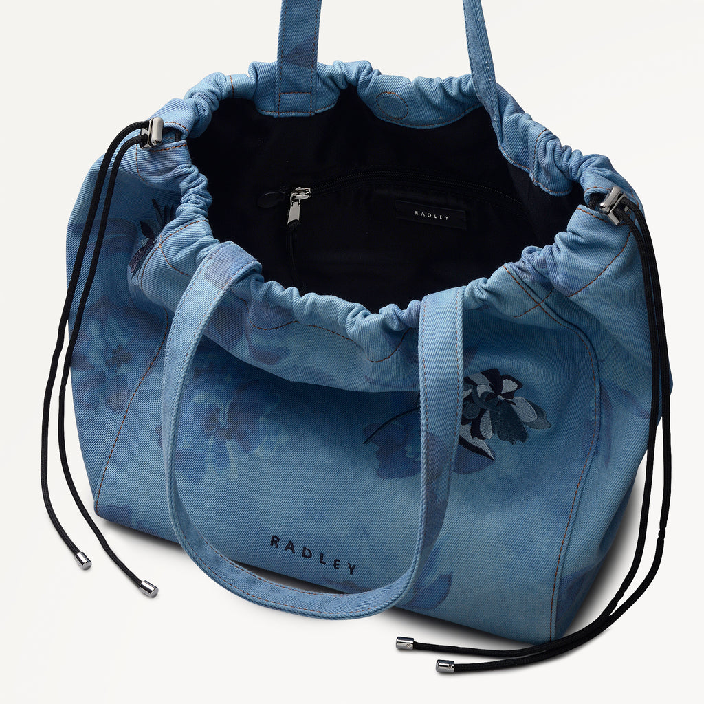Eden Row - Denim Large Open Top Tote Denim - 113142