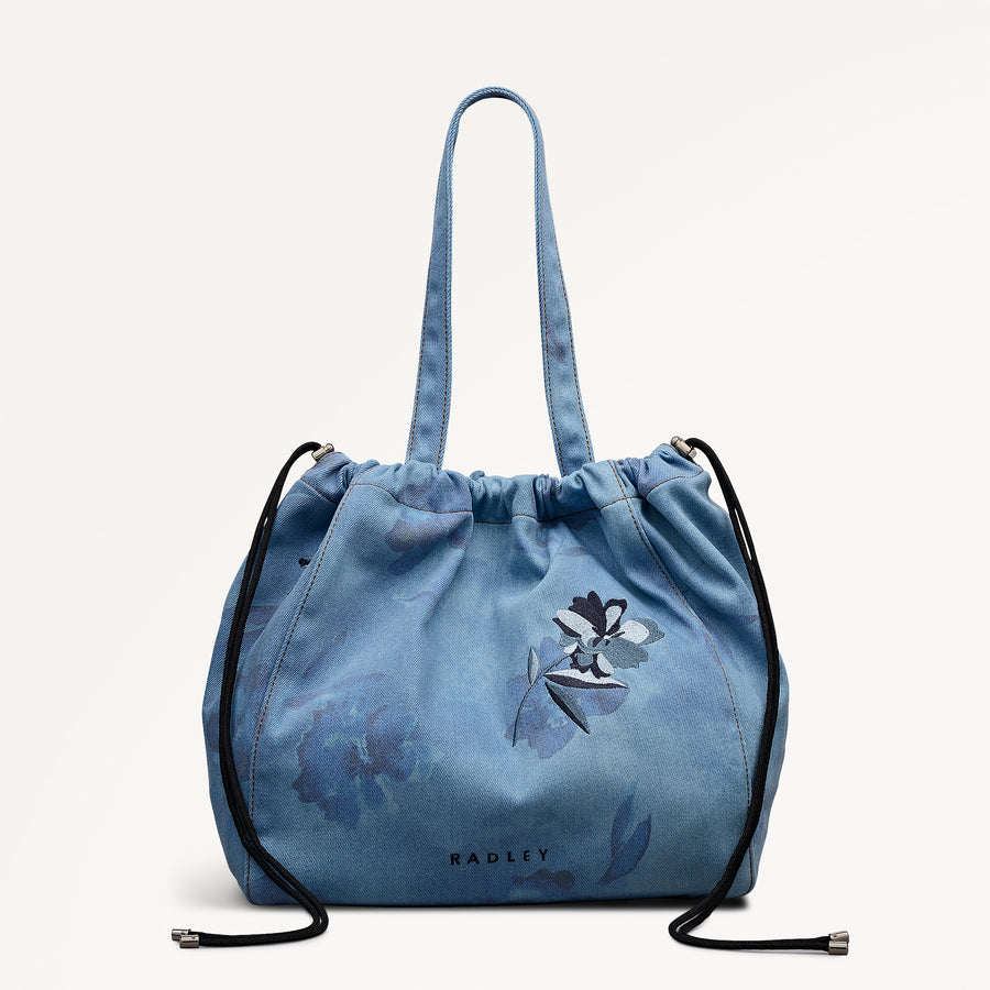 Eden Row - Denim Large Open Top Tote Denim - 113142