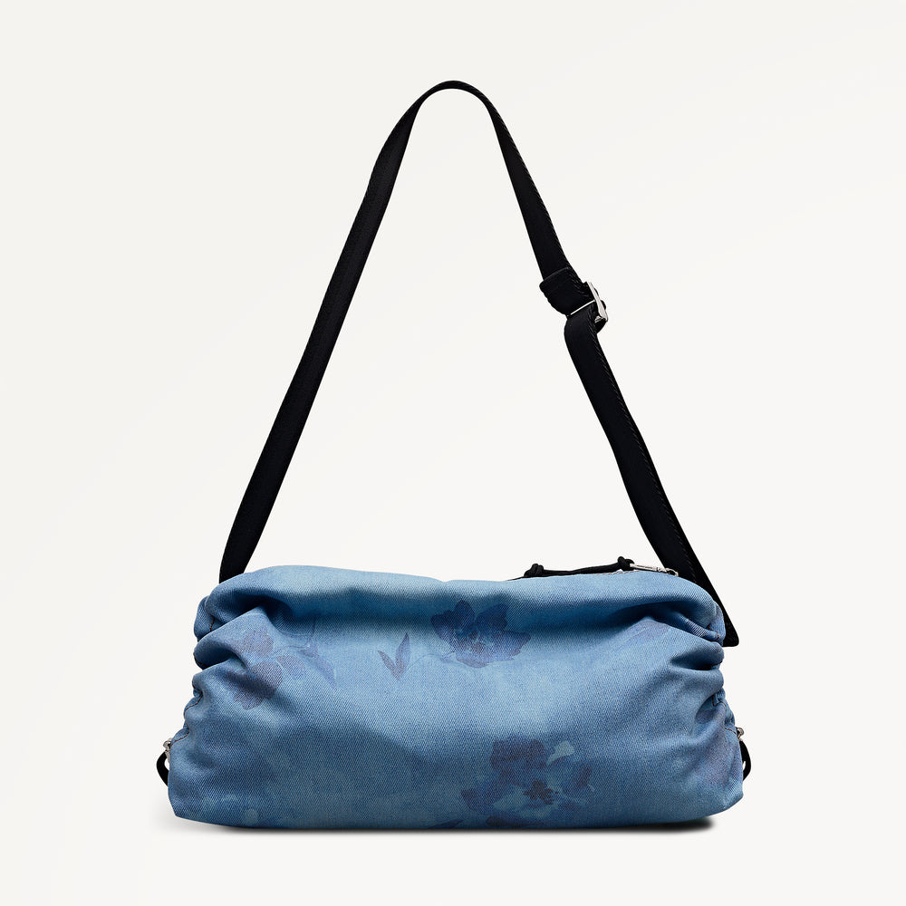 Eden Row - Denim Medium Ziptop Cross Body Denim - 113143