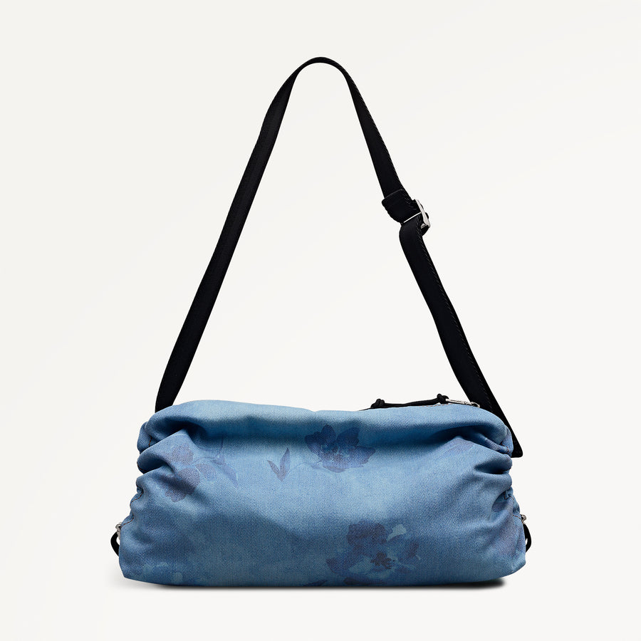 Eden Row - Denim Medium Ziptop Cross Body Denim - 113143