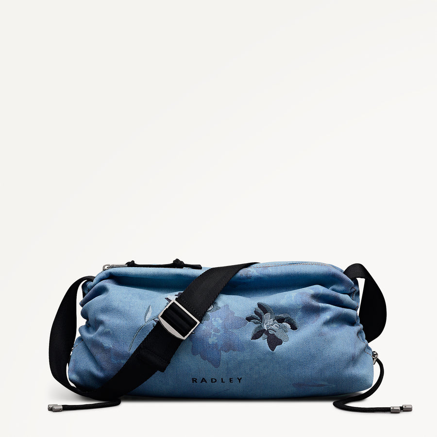 Eden Row - Denim Medium Ziptop Cross Body Denim - 113143