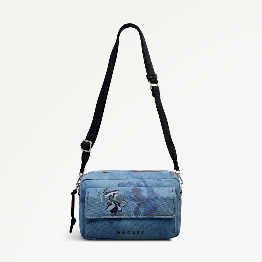 Eden Row - Denim Small Ziptop Cross Body Denim - 113144