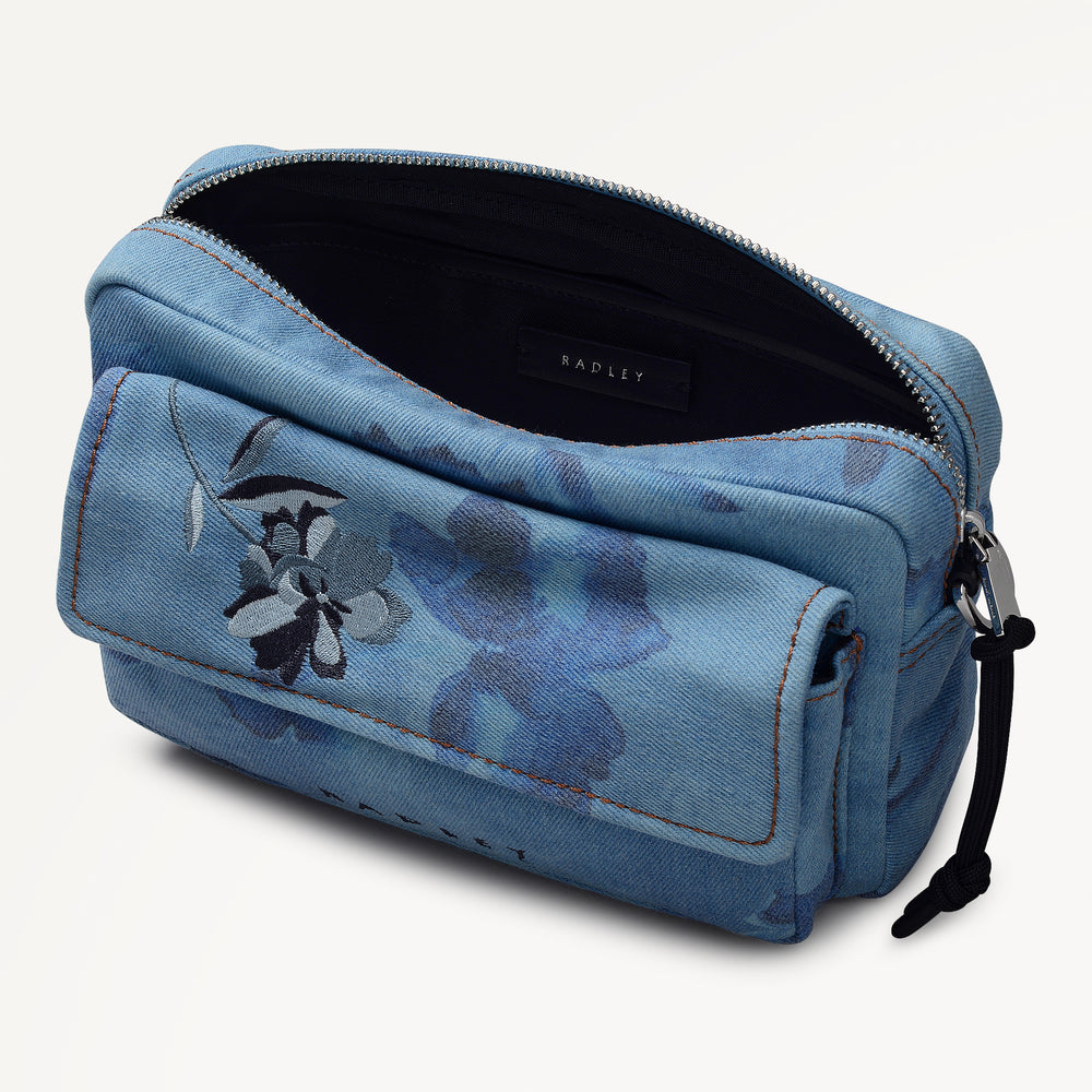 Eden Row - Denim Small Ziptop Cross Body Denim - 113144