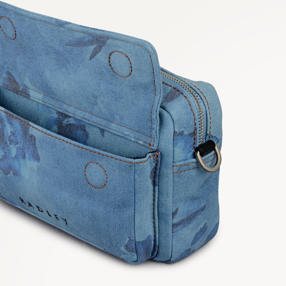 Eden Row - Denim Small Ziptop Cross Body Denim - 113144