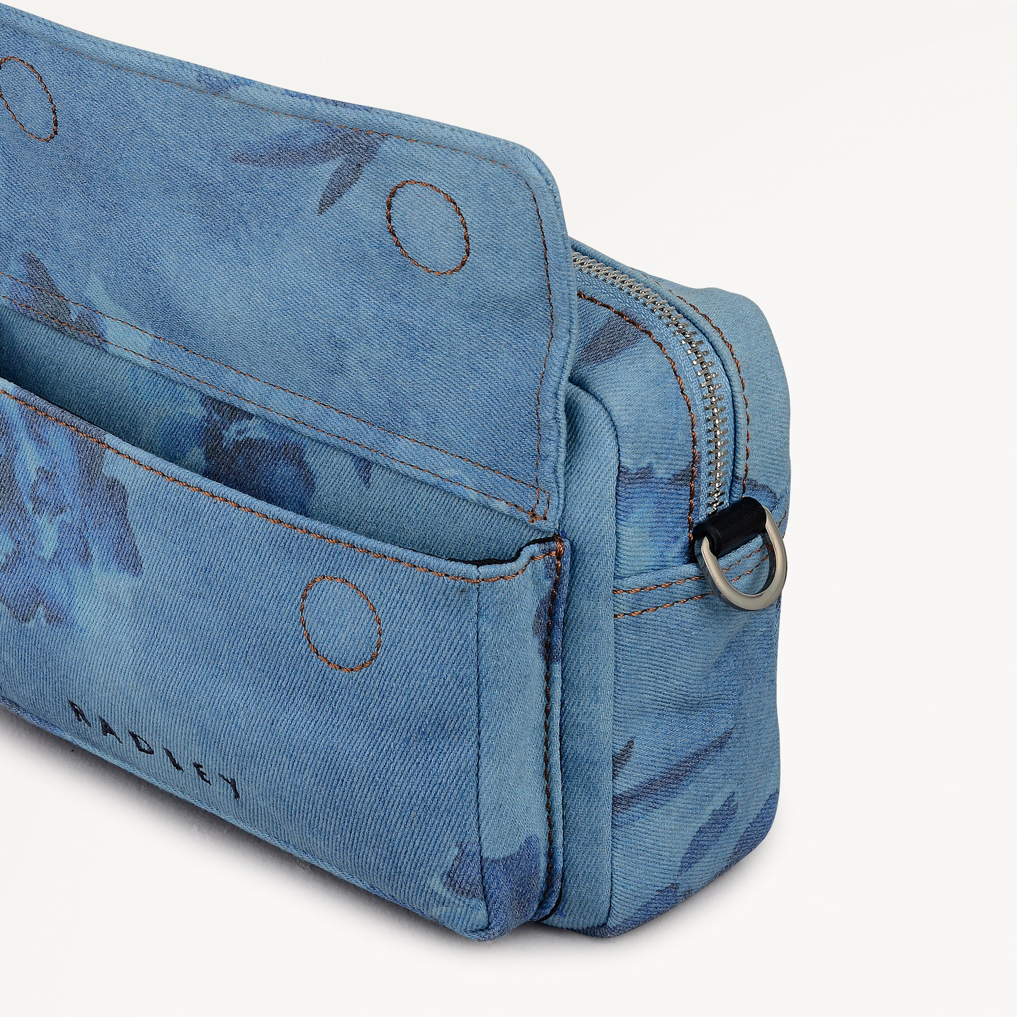 Eden Row - Denim Small Ziptop Cross Body Denim - 113144