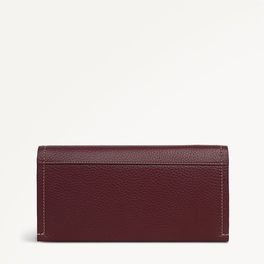 Oak Street Large Flapover Purse Dark Cherry - 113150