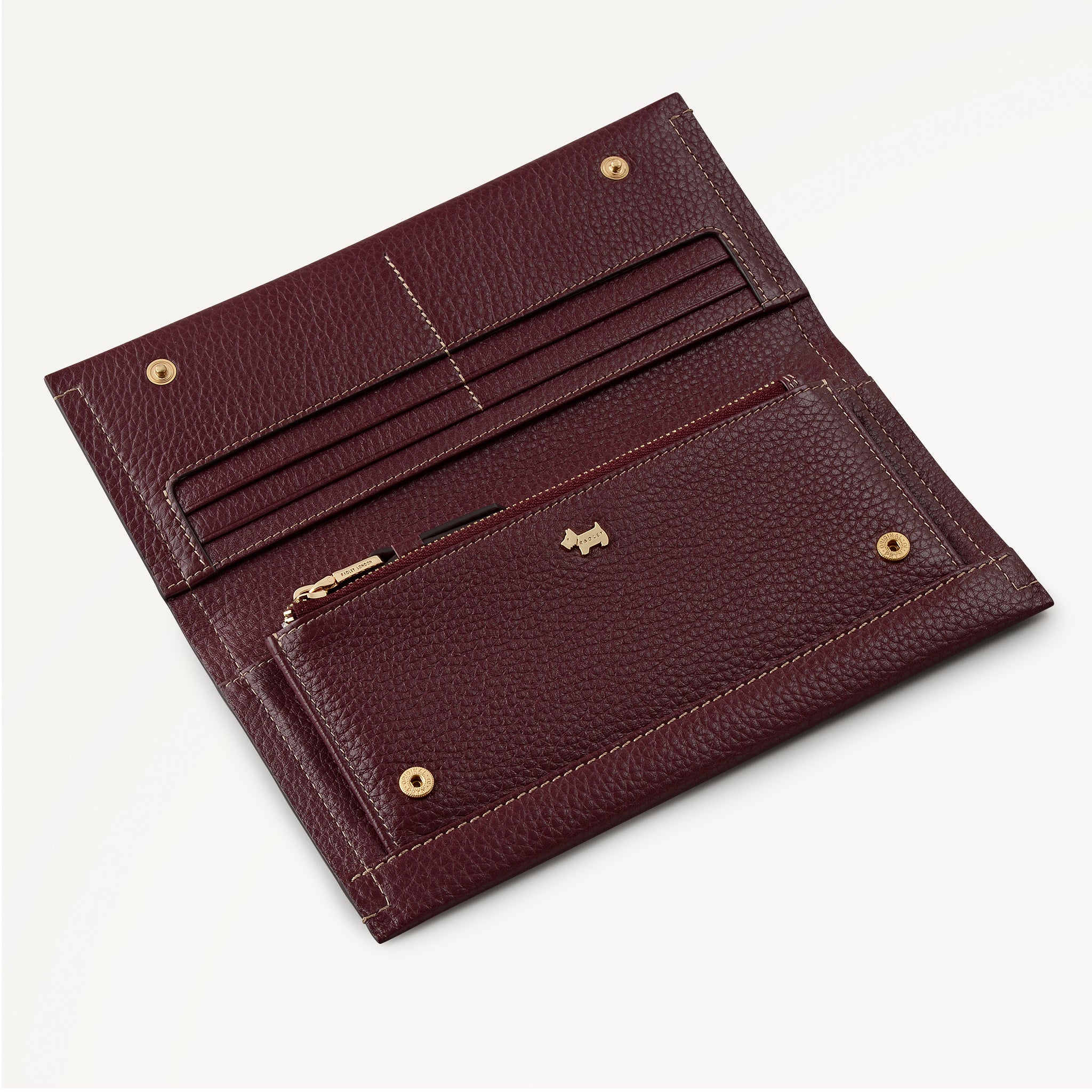 Oak Street Large Flapover Purse Dark Cherry - 113150