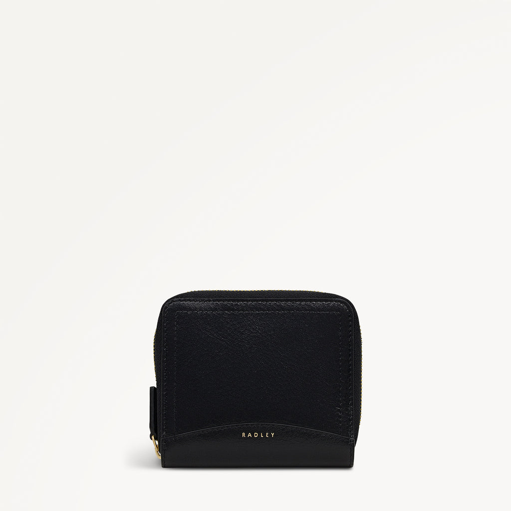 The Chancery - High Shine Medium Zip Around Purse Black - 113154