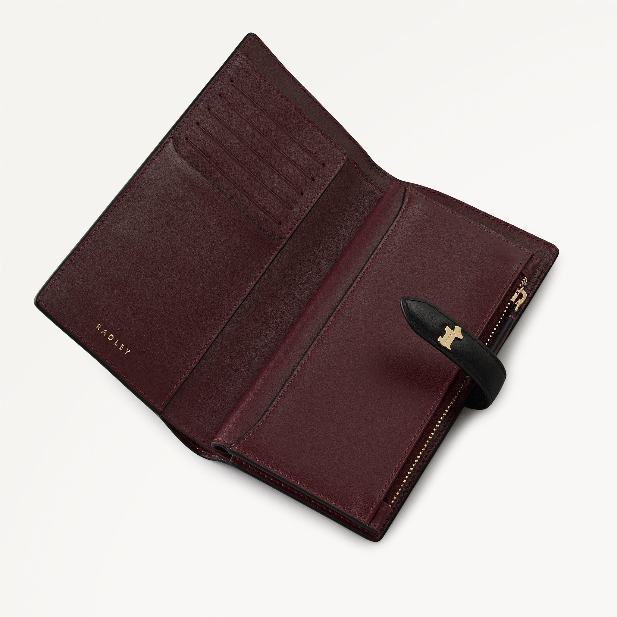 Willis Street Large Bifold Purse Dark Cherry - 113156