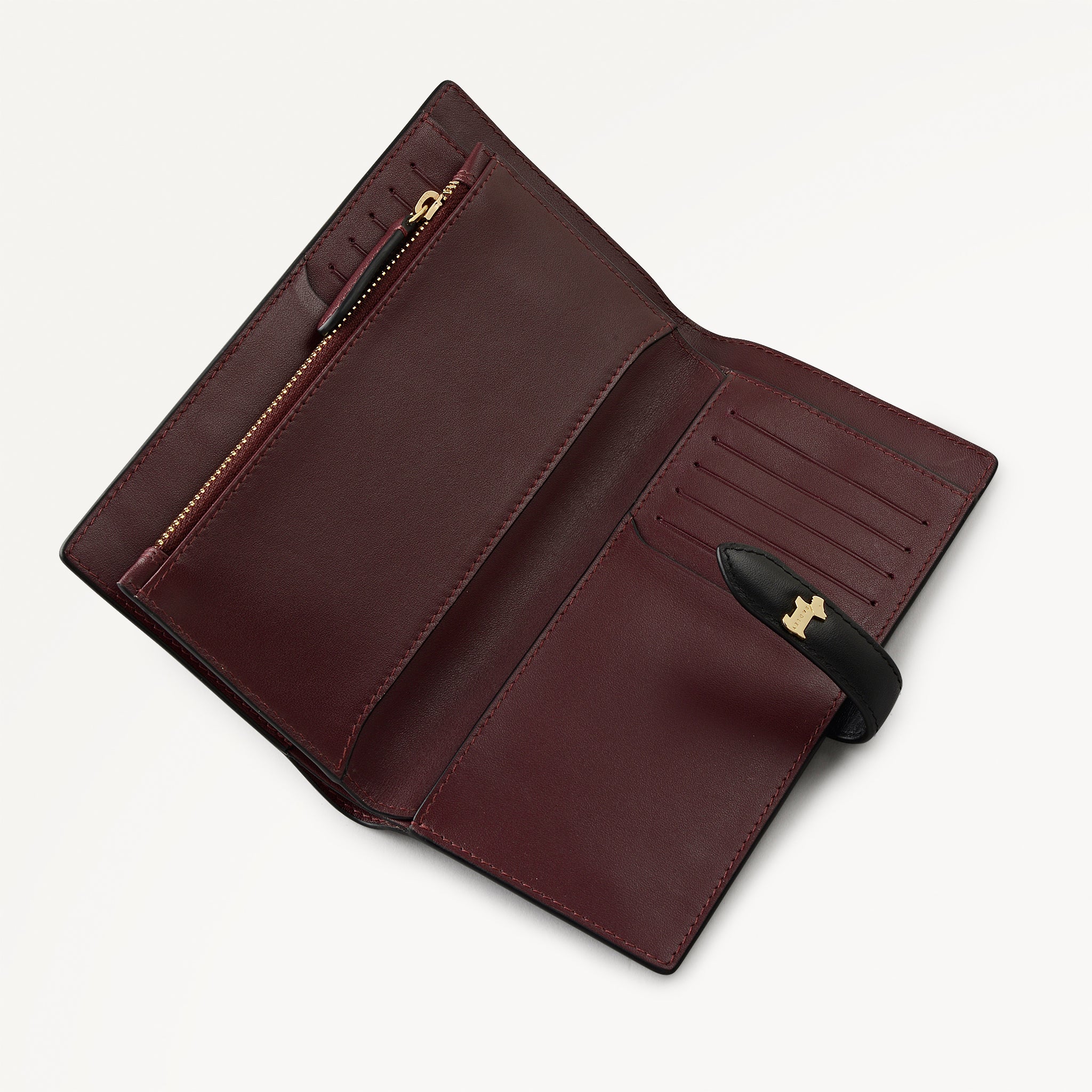Willis Street Large Bifold Purse Dark Cherry - 113156
