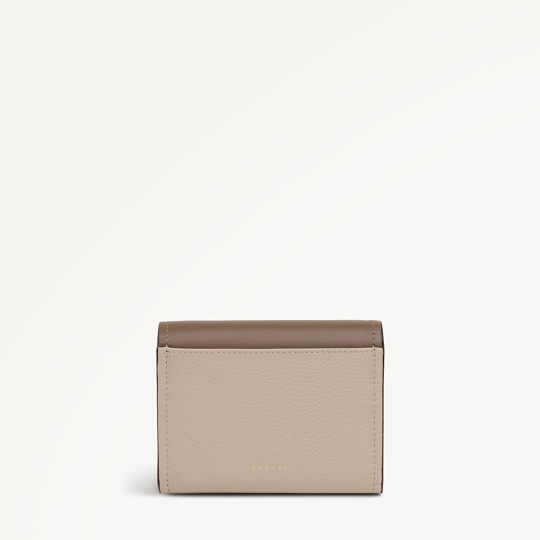 The Christina - Colourblock Medium Flapover Purse Porcini - 113160
